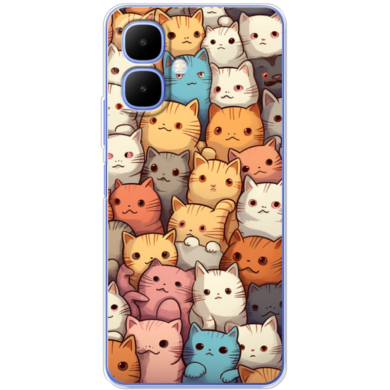 Чохол BoxFace Tecno Go 2 Котики муркотики