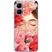 Чохол BoxFace Tecno Go 2 Girl in Flowers