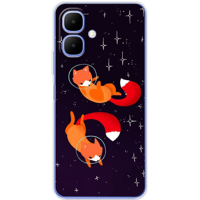 Чохол BoxFace Tecno Go 2 Fox-Astronauts
