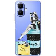 Прозорий чохол BoxFace Tecno Spark Go 2 City Girl