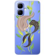 Прозорий чохол BoxFace Tecno Spark Go 2 Cute Mermaid