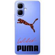 Прозорий чохол BoxFace Tecno Spark Go 2 Wild Cat