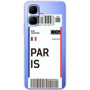 Прозорий чохол BoxFace Tecno Spark Go 2 Ticket Paris