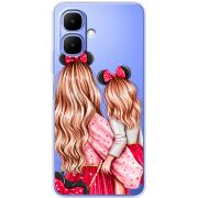 Прозорий чохол BoxFace Tecno Spark Go 2 Mouse Girls