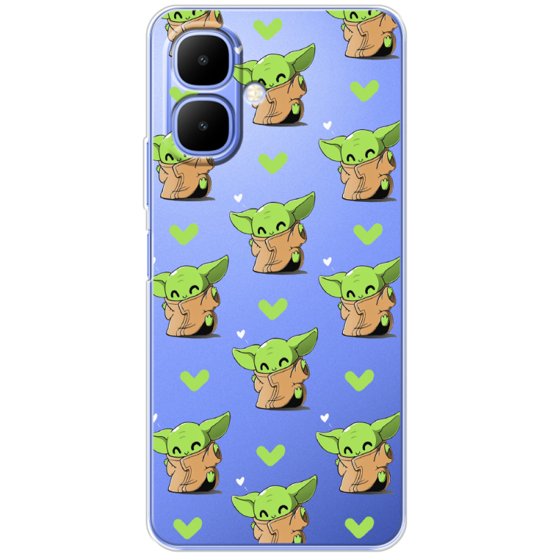 Прозорий чохол BoxFace Tecno Spark Go 2 Pattern Baby Yoda