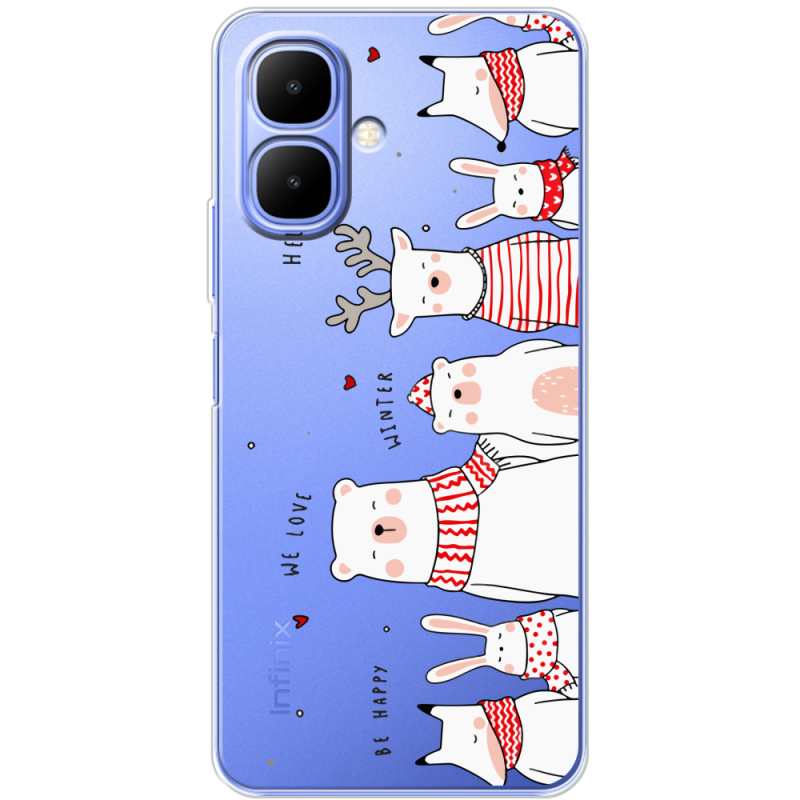 Прозорий чохол BoxFace Tecno Spark Go 2 The Friendly Beasts