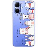 Прозорий чохол BoxFace Tecno Spark Go 2 The Friendly Beasts