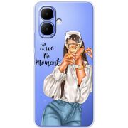 Прозорий чохол BoxFace Tecno Spark Go 2 Live The Moment