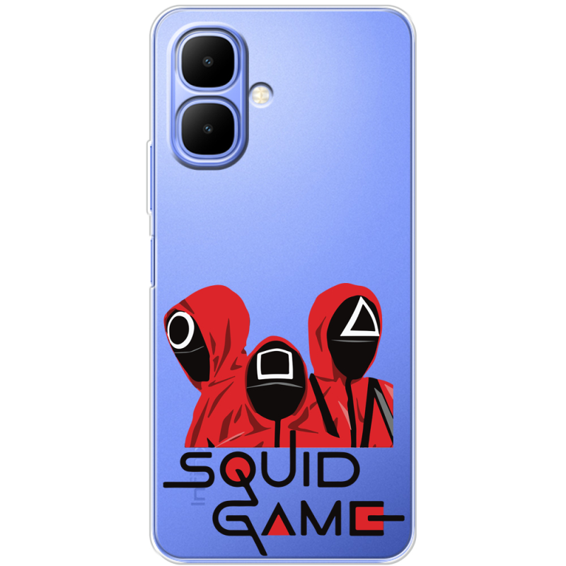 Прозорий чохол BoxFace Tecno Spark Go 2 siquid game люди в красном