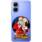 Прозорий чохол BoxFace Tecno Spark Go 2 Cool Santa