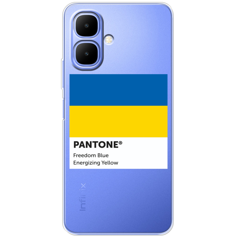 Прозорий чохол BoxFace Tecno Spark Go 2 Pantone вільний синій