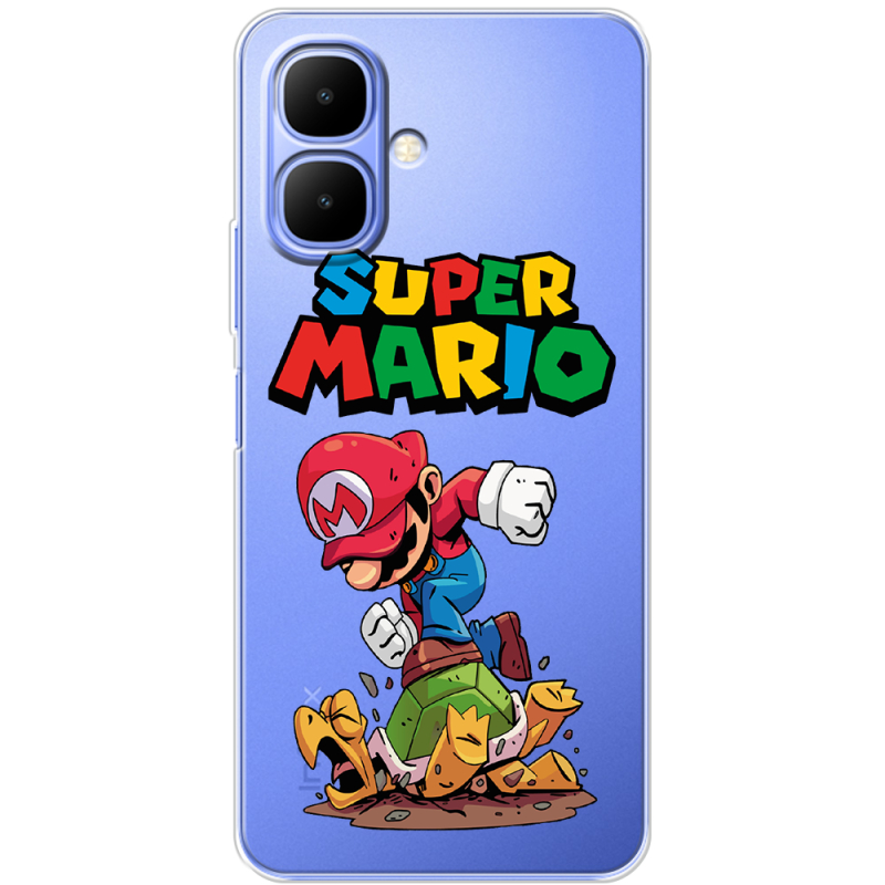Прозорий чохол BoxFace Tecno Spark Go 2 Super Mario
