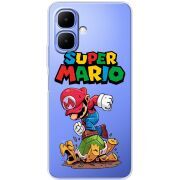 Прозорий чохол BoxFace Tecno Spark Go 2 Super Mario