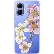 Прозорий чохол BoxFace Tecno Spark Go 2 Cherry Blossom