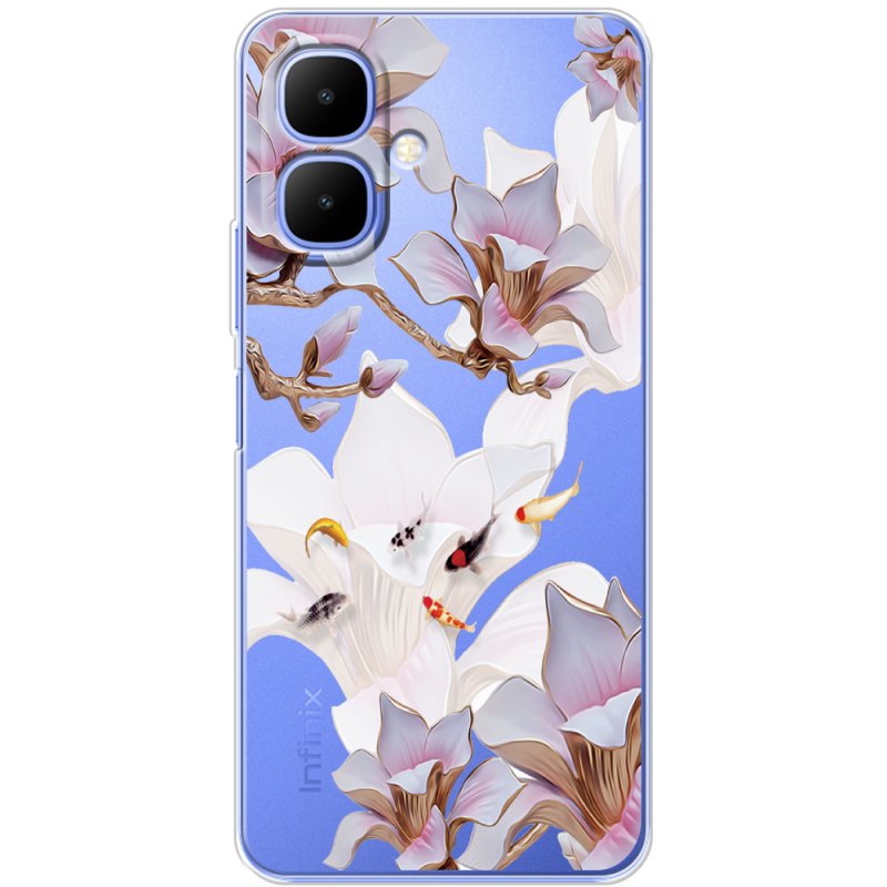 Прозорий чохол BoxFace Tecno Spark Go 2 Chinese Magnolia