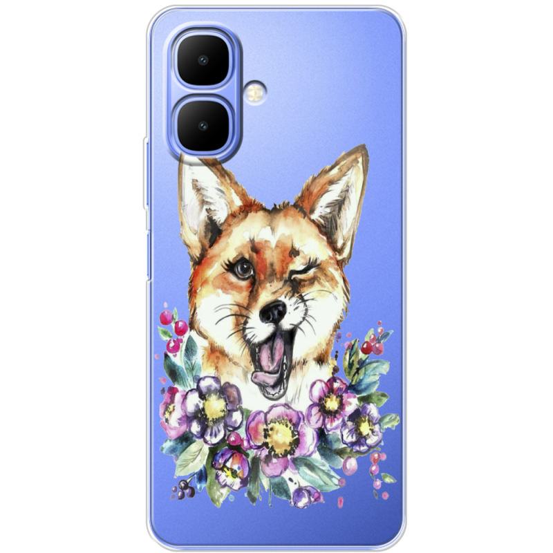 Прозорий чохол BoxFace Tecno Spark Go 2 Winking Fox
