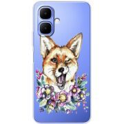 Прозорий чохол BoxFace Tecno Spark Go 2 Winking Fox