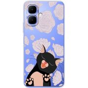 Прозорий чохол BoxFace Tecno Spark Go 2 Meow