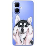 Прозорий чохол BoxFace Tecno Spark Go 2 Husky