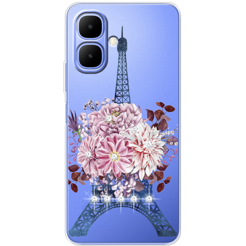 Чохол зі стразами Tecno Spark Go 2 Eiffel Tower