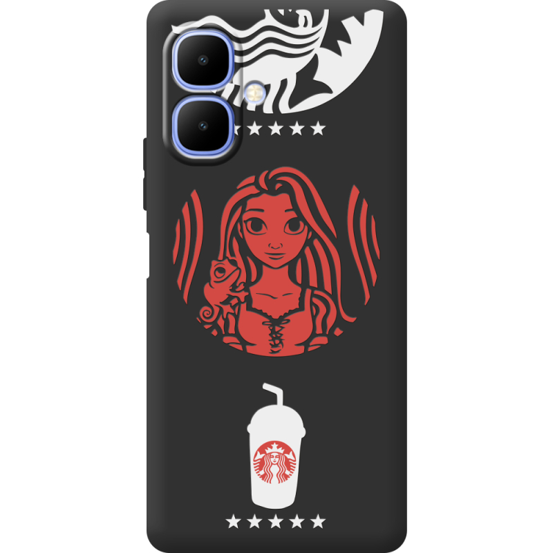 Чорний чохол BoxFace Tecno Spark Go 2 RedWhite Coffee