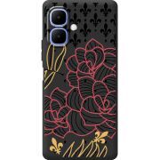 Чорний чохол BoxFace Tecno Spark Go 2 FranceFlowers