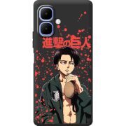 Чорний чохол BoxFace Tecno Spark Go 2 Атака Титанов Леви