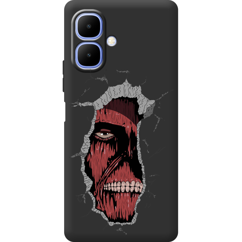 Чорний чохол BoxFace Tecno Spark Go 2 Нападение на Титана