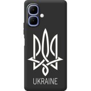Чорний чохол BoxFace Tecno Spark Go 2 Тризуб монограмма ukraine
