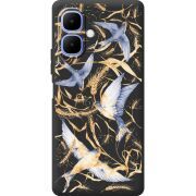 Чорний чохол BoxFace Tecno Spark Go 2 Ластівки