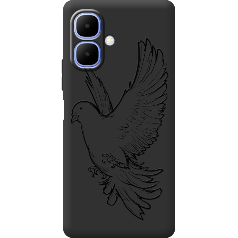 Чорний чохол BoxFace Tecno Spark Go 2 Dove