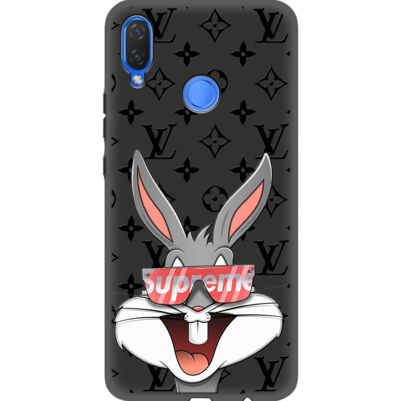 Черный чехол Uprint Huawei P Smart Plus looney bunny