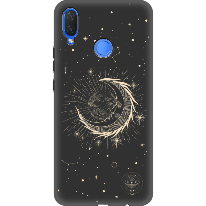 Черный чехол Uprint Huawei P Smart Plus Moon