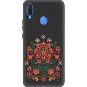 Черный чехол Uprint Huawei P Smart Plus Ukrainian Ornament
