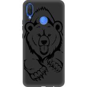 Черный чехол Uprint Huawei P Smart Plus Grizzly Bear