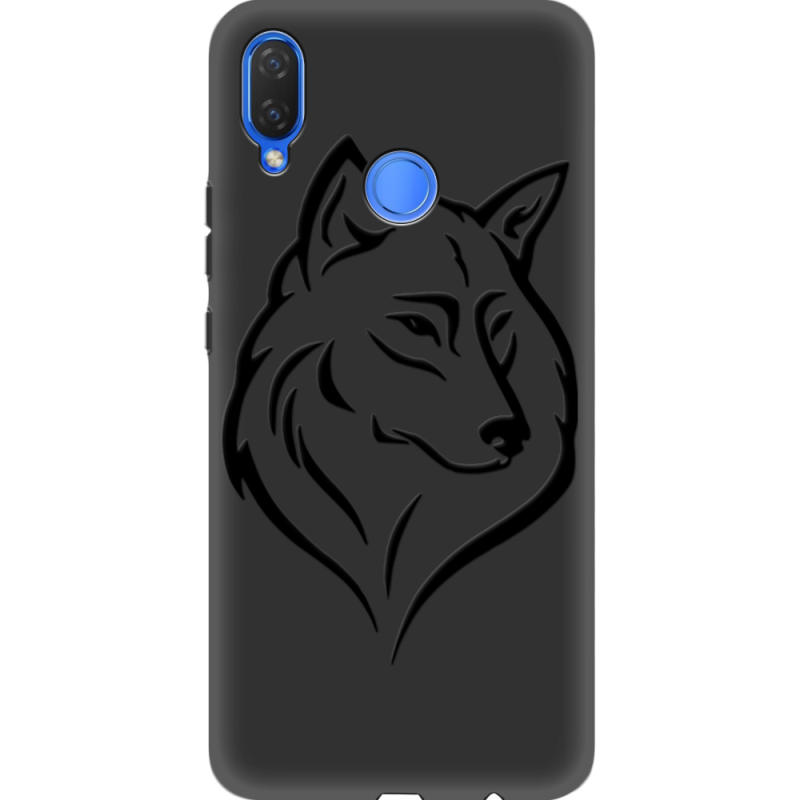 Черный чехол Uprint Huawei P Smart Plus Wolf