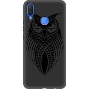 Черный чехол Uprint Huawei P Smart Plus Owl