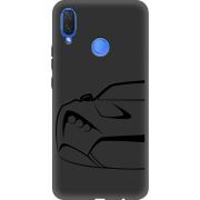 Черный чехол Uprint Huawei P Smart Plus Sportcar