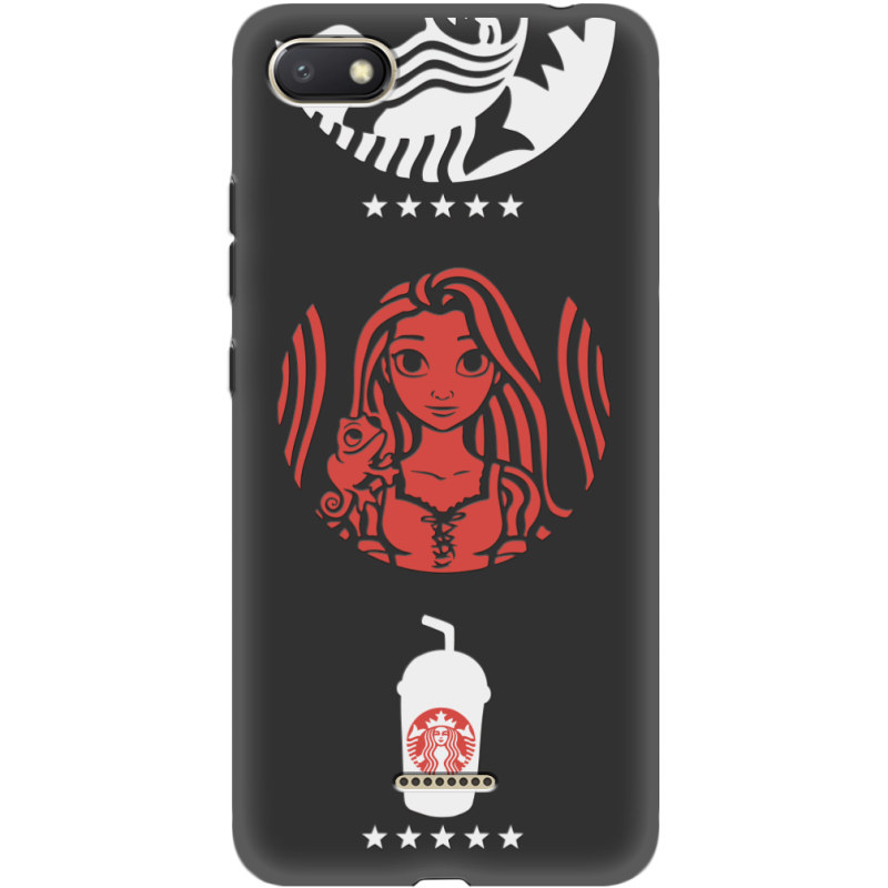 Черный чехол Uprint Xiaomi Redmi 6A RedWhite Coffee