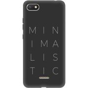 Черный чехол Uprint Xiaomi Redmi 6A Minimalistic