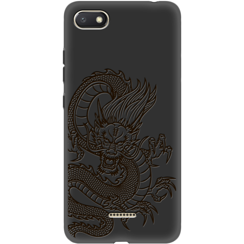 Черный чехол Uprint Xiaomi Redmi 6A Chinese Dragon