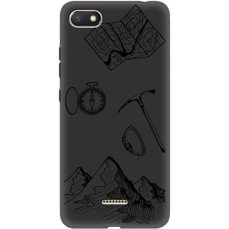 Черный чехол Uprint Xiaomi Redmi 6A Mountains