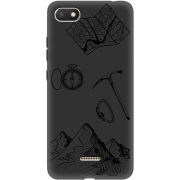 Черный чехол Uprint Xiaomi Redmi 6A Mountains