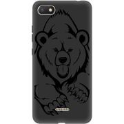 Черный чехол Uprint Xiaomi Redmi 6A Grizzly Bear