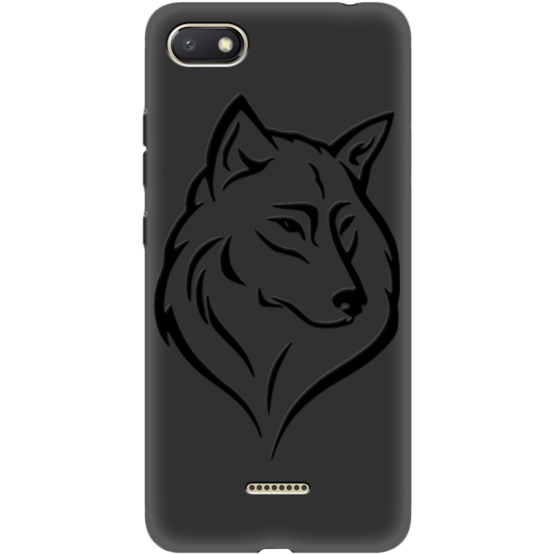 Черный чехол Uprint Xiaomi Redmi 6A Wolf