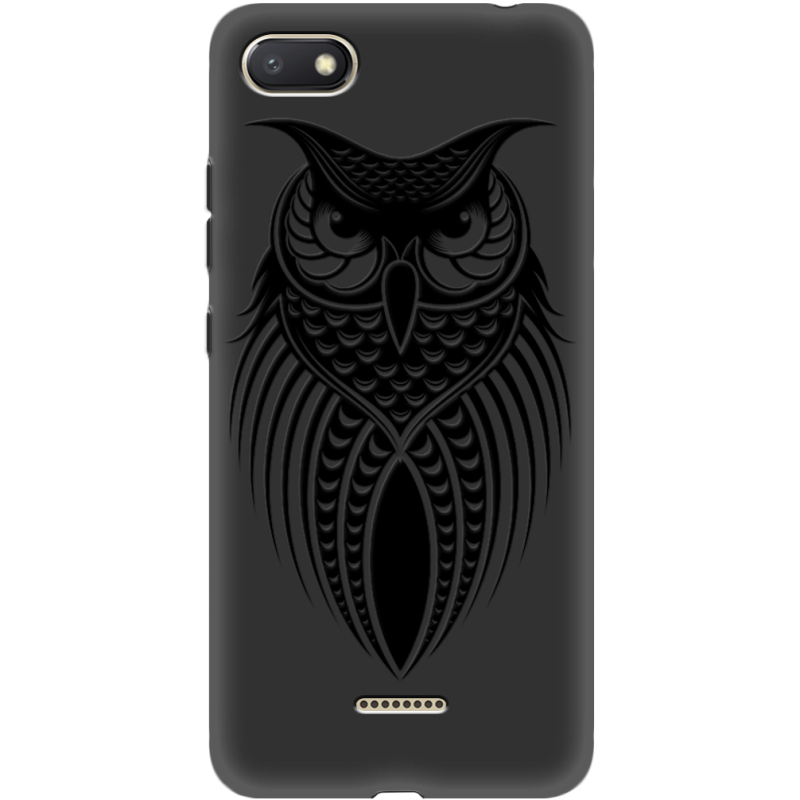 Черный чехол Uprint Xiaomi Redmi 6A Owl