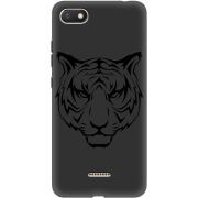 Черный чехол Uprint Xiaomi Redmi 6A Tiger