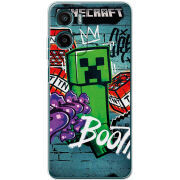 Чохол BoxFace Motorola G06 Minecraft Graffiti