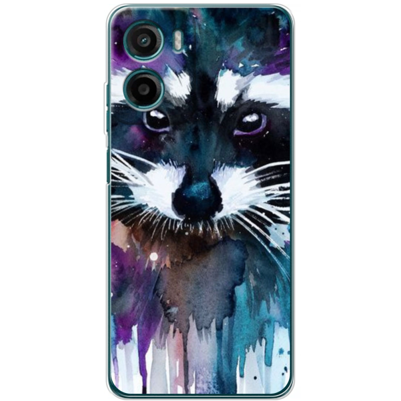 Чохол BoxFace Motorola G06 Акварельный енот