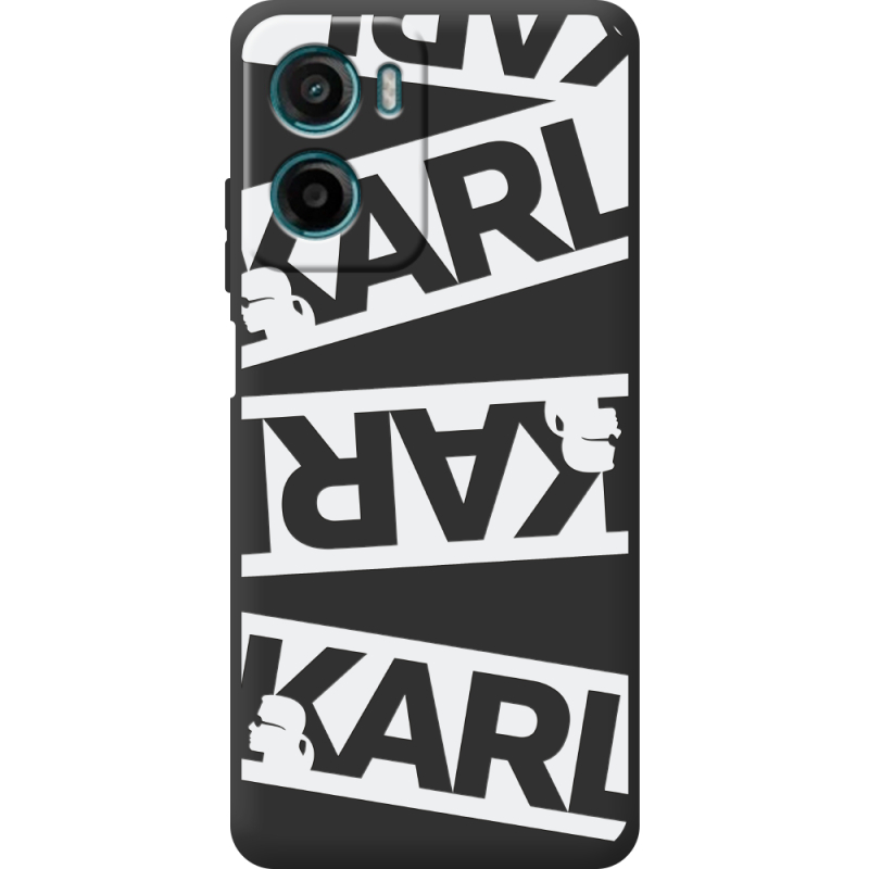 Чорний чохол BoxFace Motorola G06 White Karl